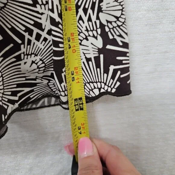 Wowmns Sz Small Y2K Forever 21 Babydoll Dress Brown Stretch Retro Hippie - Picture 6 of 7